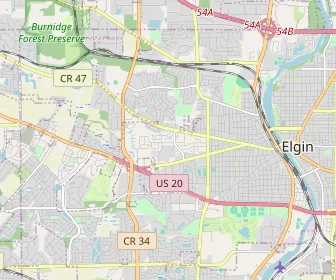 Area schools map