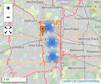 Area schools map