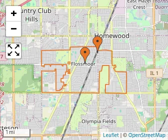 Area schools map