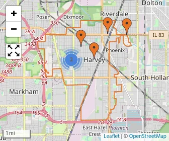 Area schools map