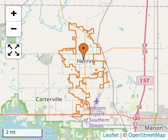 Area schools map