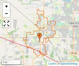 Area schools map