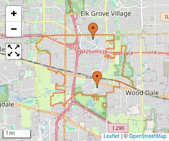 Area schools map