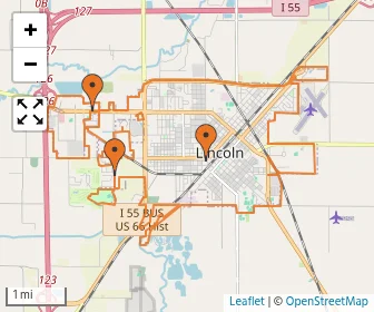 Area schools map