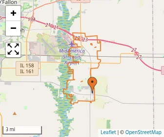 Area schools map