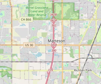 Area schools map