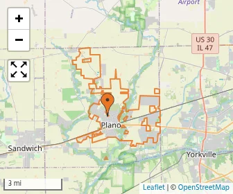 Area schools map