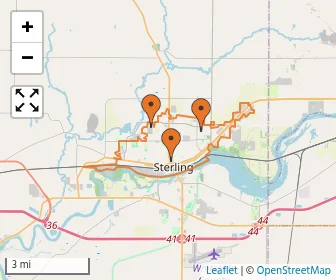 Area schools map