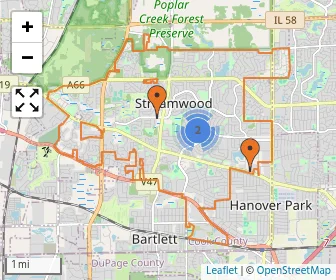 Area schools map