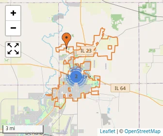 Area schools map