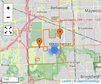 Area schools map