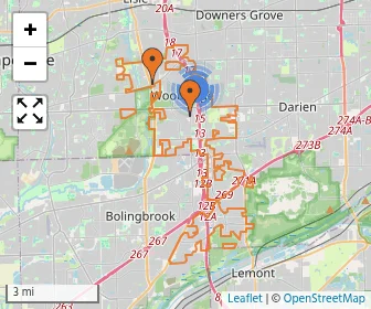 Area schools map
