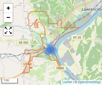 Area schools map