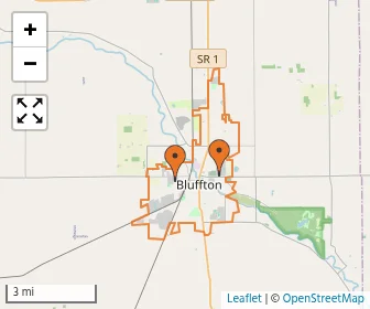 Area schools map