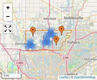 Area schools map