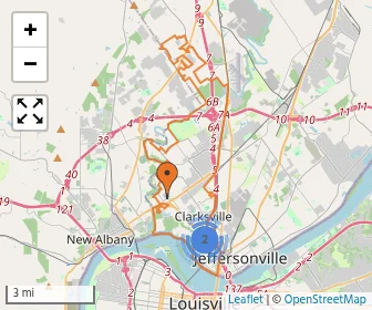Area schools map