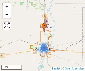 Area schools map