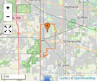 Area schools map