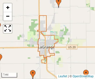 Area schools map