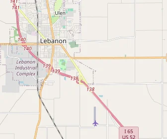 Area schools map