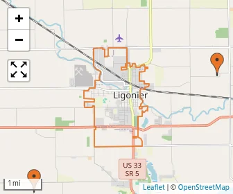 Area schools map