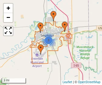 Area schools map