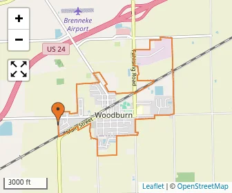 Area schools map