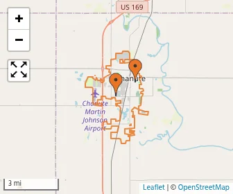 Area schools map