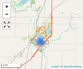 Area schools map