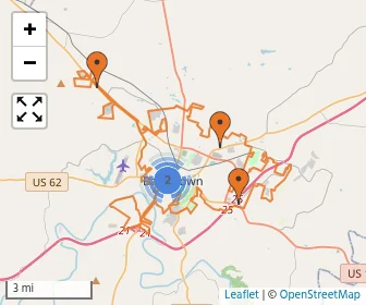 Area schools map