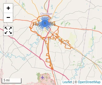 Area schools map