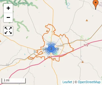 Area schools map