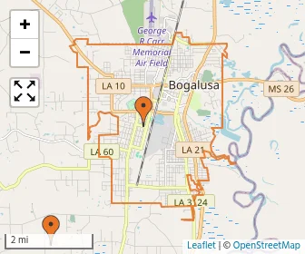 Area schools map