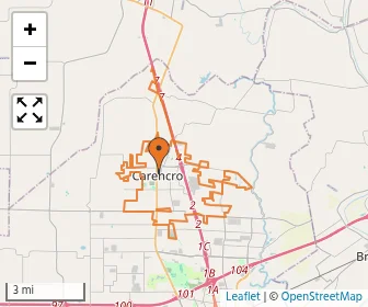 Area schools map