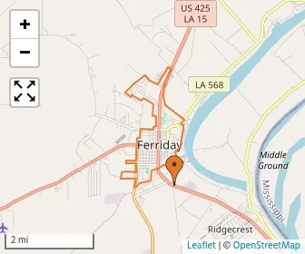 Area schools map