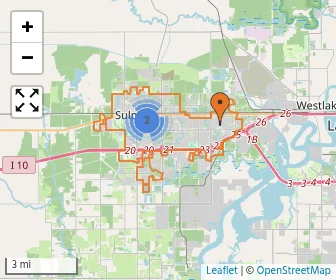 Area schools map