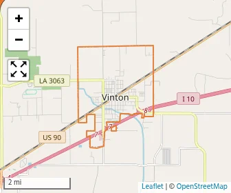 Area schools map