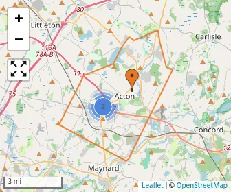 Area schools map