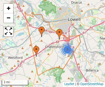 Area schools map