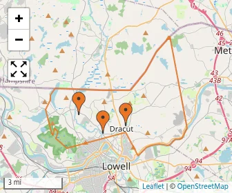 Area schools map