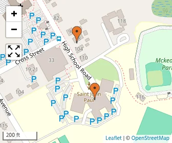 Area schools map