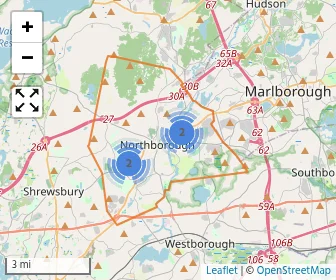 Area schools map