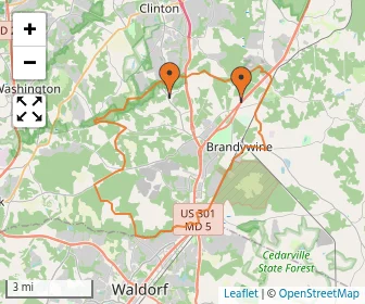 Area schools map
