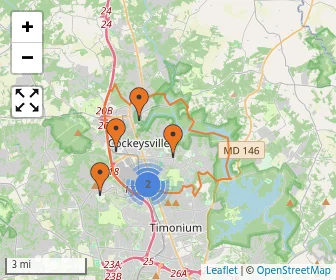 Area schools map