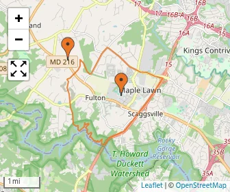 Area schools map