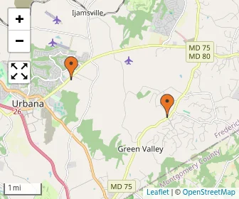 Area schools map