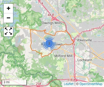 Area schools map
