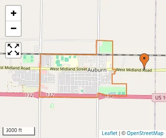 Area schools map