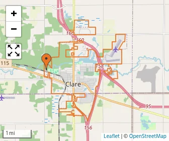 Area schools map