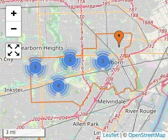 Area schools map